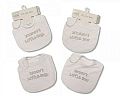 Baby Velcro Bibs with Wording - 2 Pack